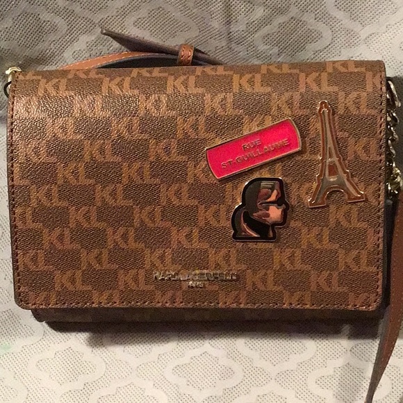 Karl Lagerfeld Brown Crossbody Bag - Picture 9 of 9